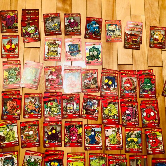 🗑️Trash Pack 90-Card Lot (incl. foil & sparkle)+Game Rules Moose Toys Game Cards - Picture 3 of 7